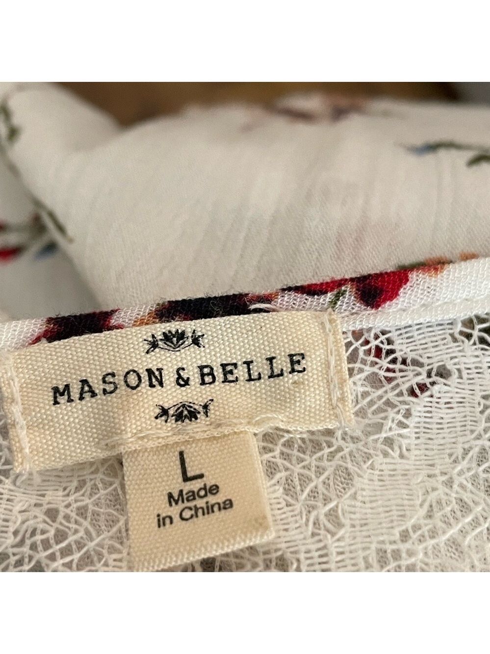 Mason &Belle Floral Sleeveless Blouse - Picture 6 of 8
